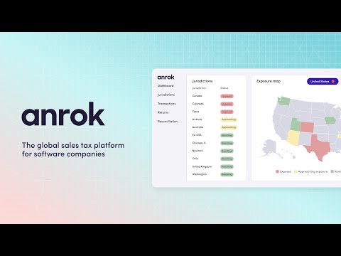 Anrok | The global sales tax platform for software companies